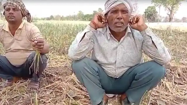 If the farmer did not get the price of garlic and onion, then sit-in meetings were held