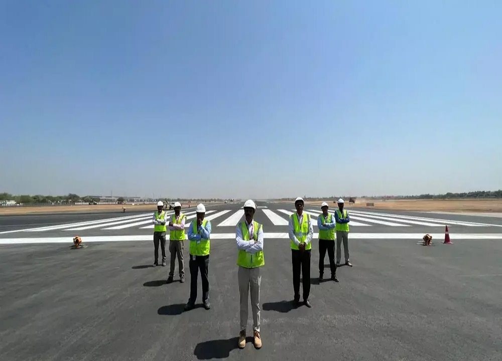 SVPIA created a national record in runway work, 3.5 km long runway was completed in just 75 days