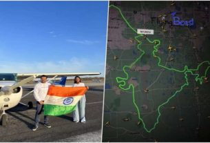 Piolet Husbandwife પ્રજાસત્તાક દિવસે વિમાનને એવી રીતે ઉડાડવામાં આવ્યું કે તે બની ગયો ભારતનો સૌથી મોટો નકશો