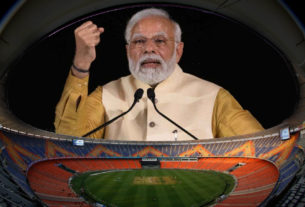 PM Modi at Cricket Stadium