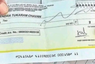 2 Rupees Cheque