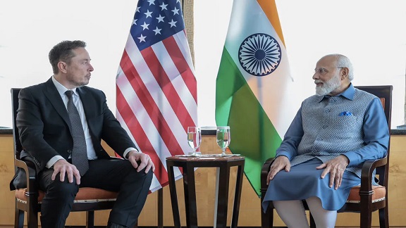 Modi Musk મોદી ભારતને અપાર સંભાવનાઓ તરીકે પ્રસ્તુત કરી રહ્યા છેઃ મસ્ક
