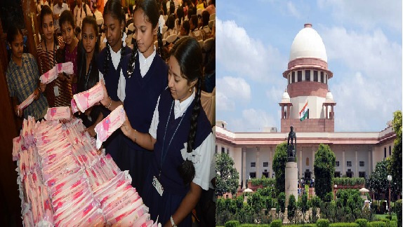 Hearing in the Supreme Court today on a petition seeking free sanitary pads for schoolgirls