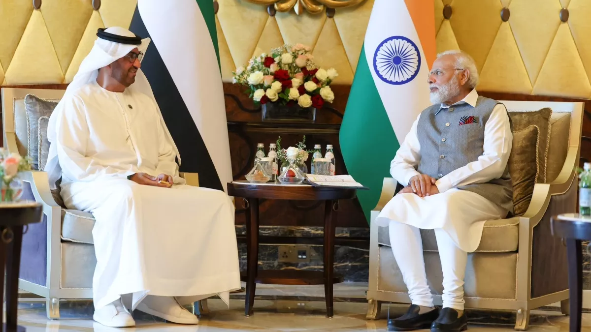 IMG 2263 ભારત-UAE રૂપિયા અને દિરહામમાં વેપાર કરશે, PM મોદી અને રાષ્ટ્રપતિ નાહયાન વચ્ચે સમજૂતી