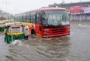 Jamnagar Heavyrain જામનગરમાં ચાર કલાકમાં ચાર ઇંચ વરસાદ ખાબક્યો