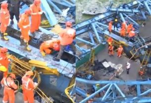 Thane Accident મહારાષ્ટ્ર: થાણેમાં ગર્ડર લોન્ચિંગ મશીન તૂટી પડતાં 15 કામદારોનાં મોત
