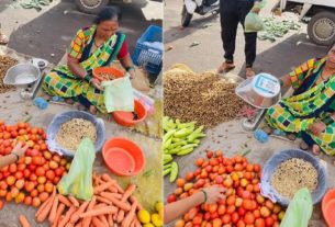 Vegetable Vendor QR Code શાકભાજી વેચતી મહિલાએ UPI પેમેન્ટ માટે ક્યાં લગાવ્યો QR કોડ
