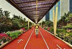 9 1 હૈદરાબાદમાં ભારતનો પ્રથમ સોલાર રૂફ સાયકલિંગ ટ્રેક ખુલ્લું મૂકવામાં આવ્યું