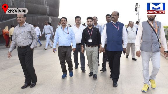 Rajya Sabha delegation visited Statue of Unity Ektanagar રાજયસભાના પ્રતિનિધિ મંડળે સ્ટેચ્યુ ઓફ યુનિટી એકતાનગરની મુલાકાત લીધી