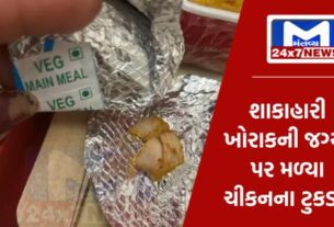 YouTube Thumbnail 2024 01 12T084300.457 એર ઈન્ડિયાની ફ્લાઈટમાં મહિલાએ શાકાહારી ખોરાક માંગ્યો, પીરસ્યા ચિકનના ટુકડા