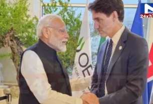 YouTube Thumbnail 2024 06 16T121906.065 ઈટલીમાં G7 દરમિયાન હાથ મિલાવવા પર કેનેડાના વડાપ્રધાનને પીએમ મોદીએ શું કહ્યું હતું, જસ્ટિન ટ્રુડોએ જણાવી વાત....