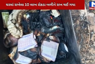 10 lakh rupees in cash compensation burnt