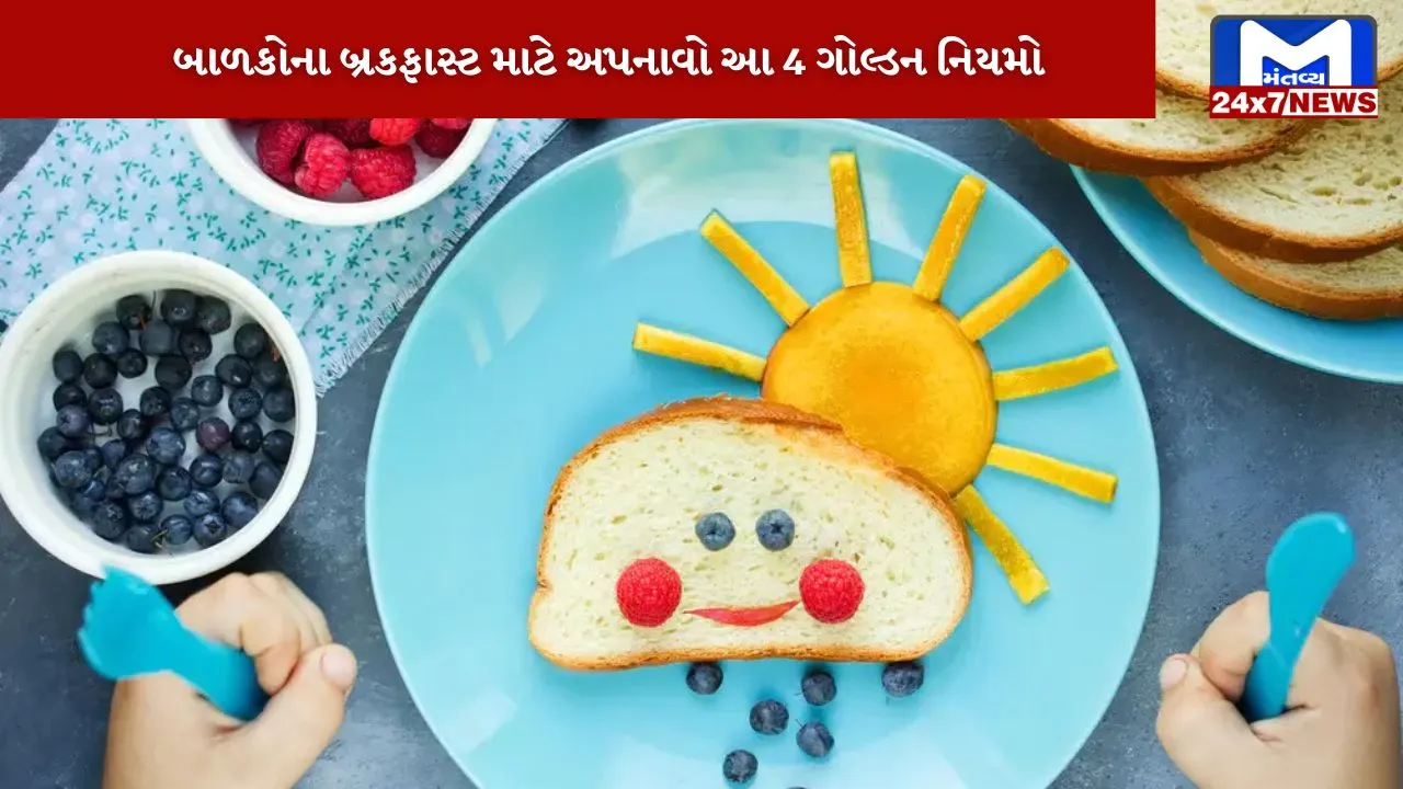 Healthy breakfast is important for children