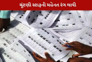 SIR ઝુંબેશ મા ચુંટણી સ્ટાફ ની મહેનત રંગ લાવી