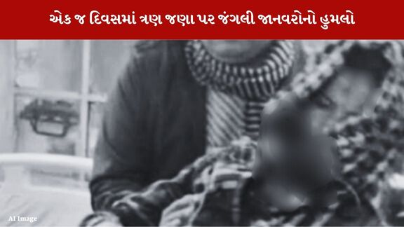 બે મહિલા સહિત ત્રણ જણા પર જંગલી જાનવરોનો હુમલો