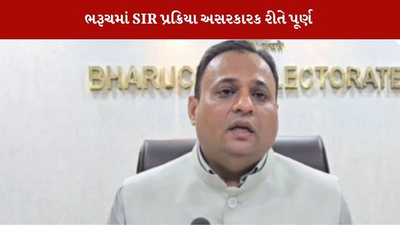 ભરૂચમાં SIR હેઠળ કામગીરી પૂરી કરવામાં આવી
