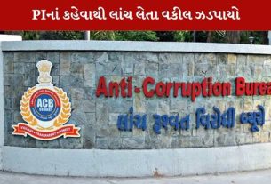 લાંચ લેતા વકીલ ઝડપાયો