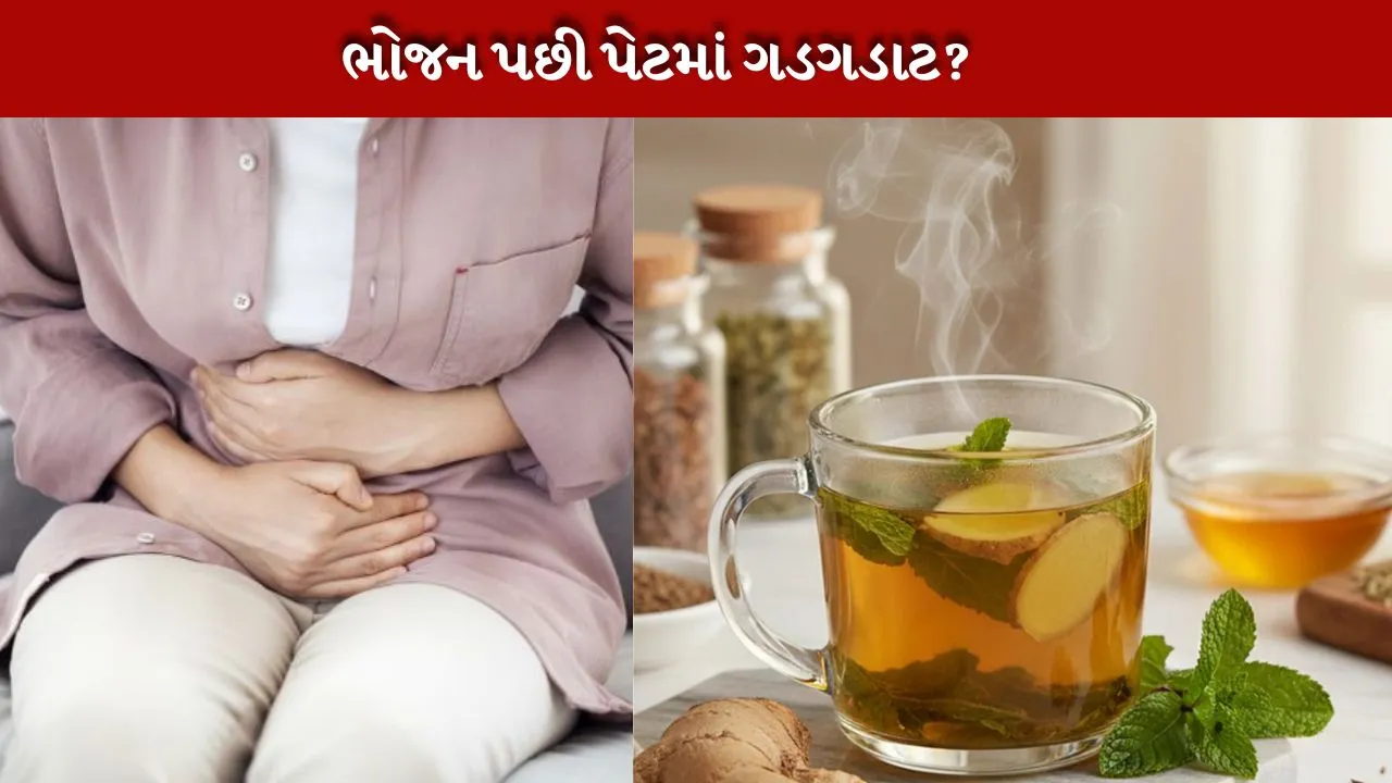 ભારે ભોજન પછી પેટ (stomach) ના ગડગડાટ માટે Home remedies