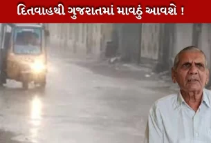 અંબાલાલ પટેલની આગાહી માવઠું ગુજરાતમાં