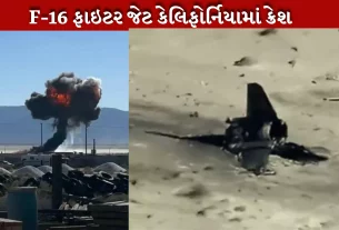 USમાં F-16 ફાઇટર જેટ ક્રેશ થયું, ટક્કર લાગતા જ તેમાં આગ લાગી