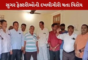શેરડી કટિંગ અટકાવતા ખેડૂતો રોષે ભરાયા હતાં આત્મહત્યા ની ચીમકી આપી