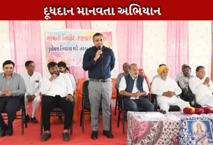 ખેડામાં ‘ગામનો નિર્ધાર’ અભિયાનથી કુપોષિત બાળકોને દૂધદાનથી