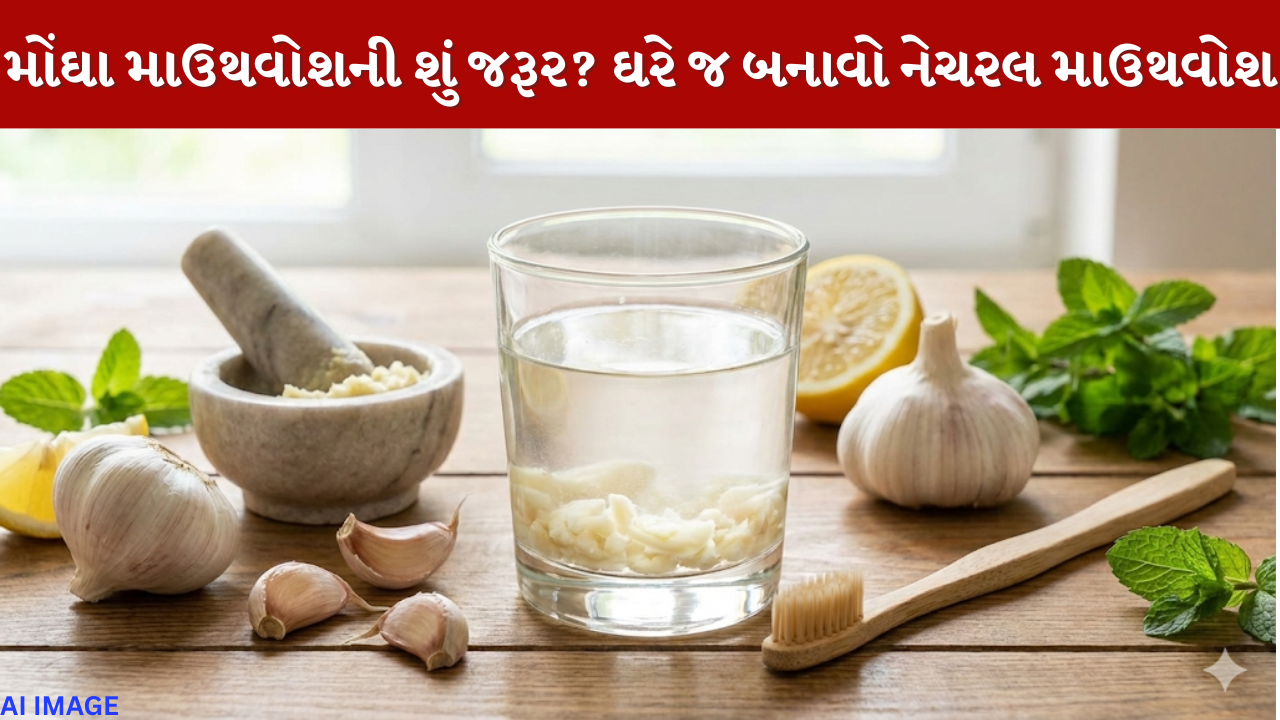 Garlic mouthwash