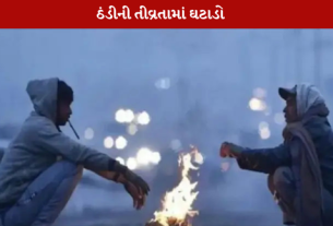 ઠંડી ગુજરાતમાં વધી છે, પરંતુ ઠંડીની તીવ્રતામાં ઘટાડો થયો છે.