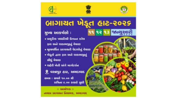 ખેડૂત હાટમાં રાજ્યભરના પ્રાકૃતિક કૃષિ કરતા ખેડૂતો, પ્રાકૃતિક કૃષિ ઉત્પાદકો, બાગાયાતદારો સહભાગી થશે