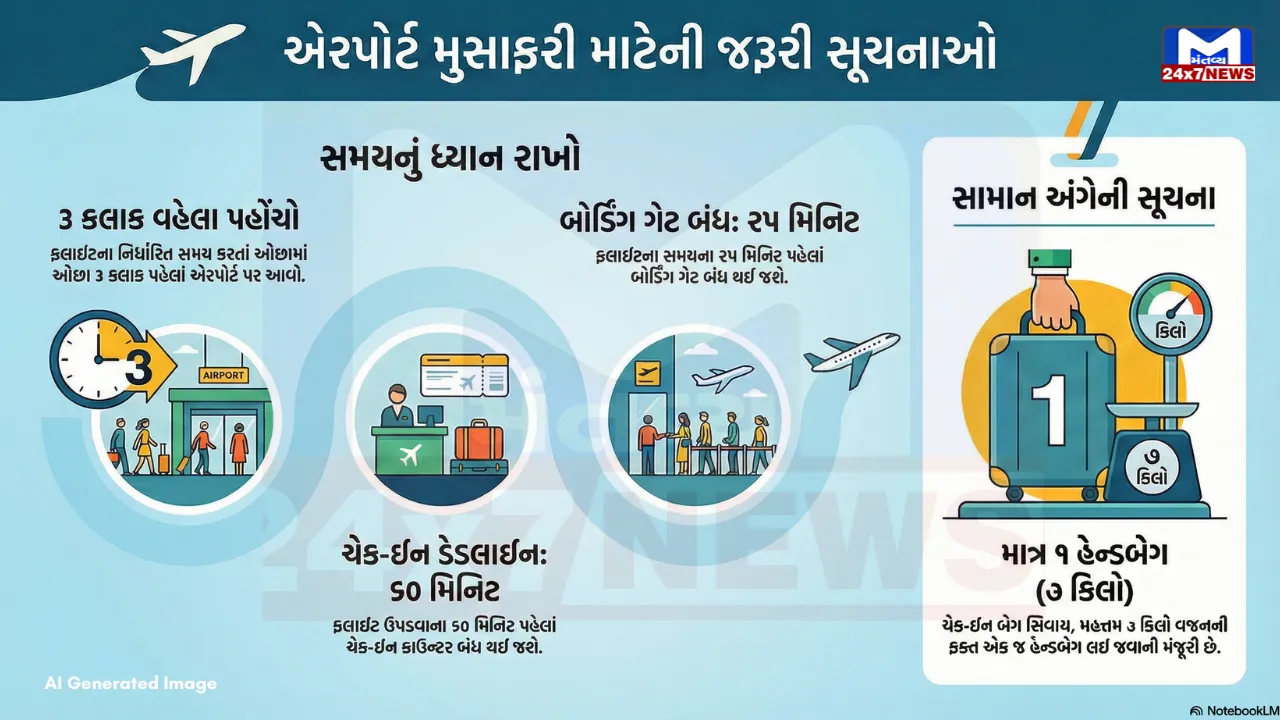 Airport: 31 જાન્યુઆરી સુધી કડક સુરક્ષા તપાસ