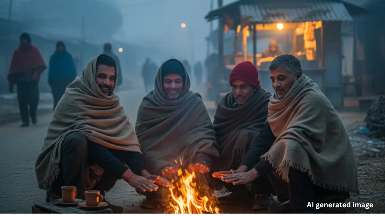 Cold Wave in Kutch Naliya
