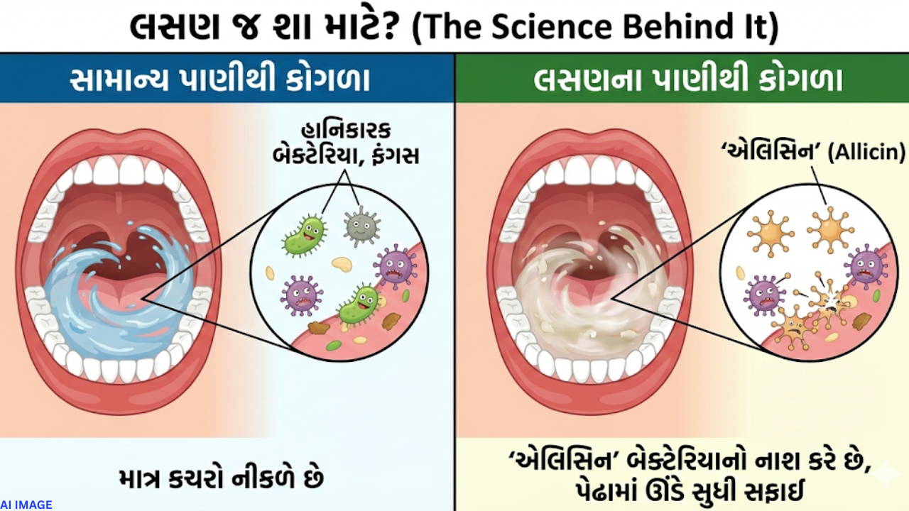 Garlic mouthwash
