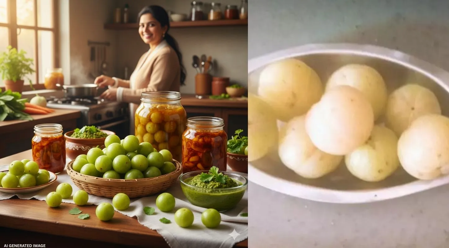 Amla Pickle, આમળાનું અથાણું, તેલ વગરનું અથાણુું, હૅલ્ધી