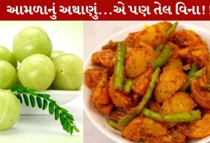 Amla Pickle, આમળાનું અથાણું, તેલ વગરનું અથાણુું, હૅલ્ધી