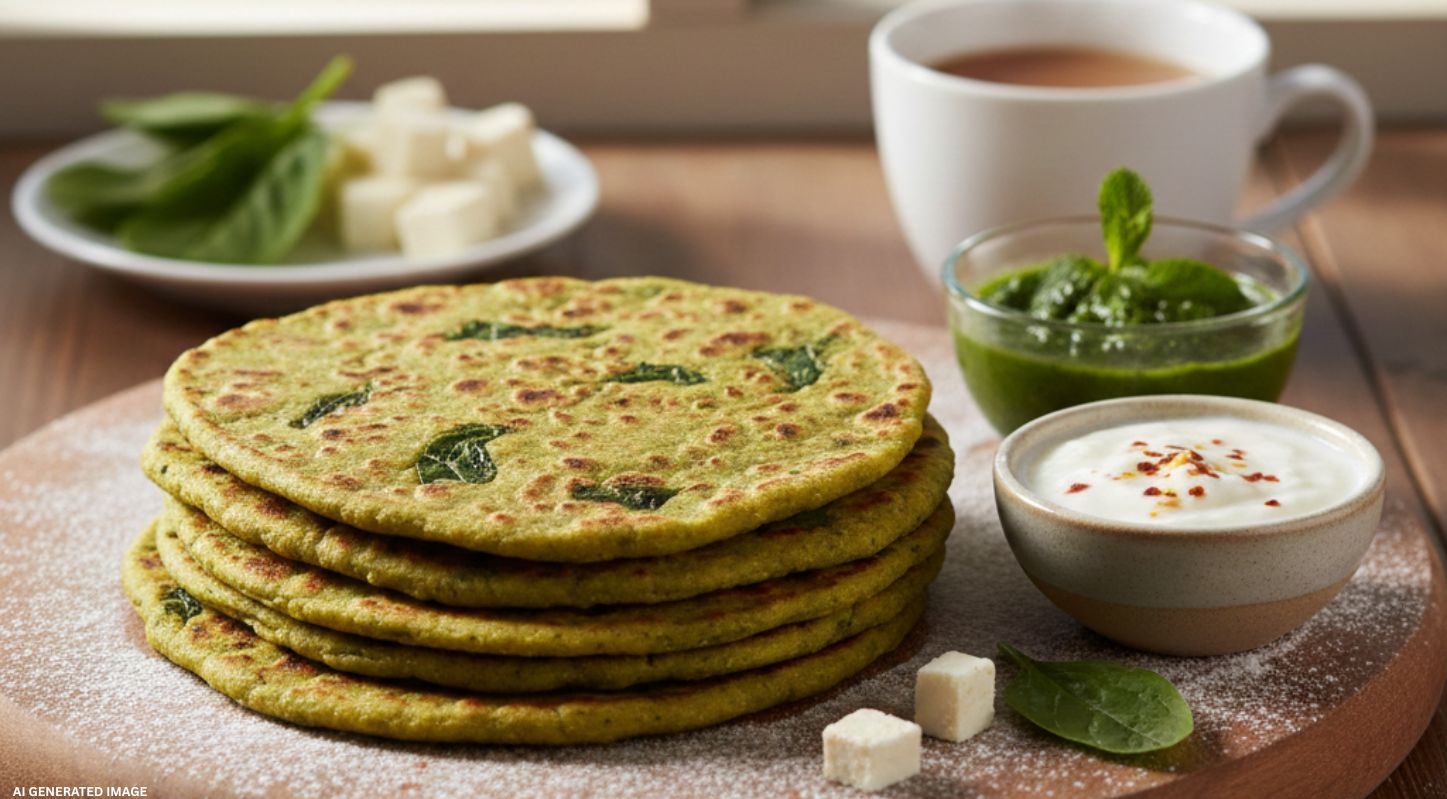 Palak Paneer Paratha,પાલખ પનીર પરોઠા, બાળકો,લંચ બોક્સ ,રેસિપી