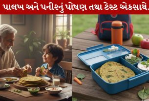 Palak Paneer Paratha,પાલખ પનીર પરોઠા, બાળકો,લંચ બોક્સ ,રેસિપી