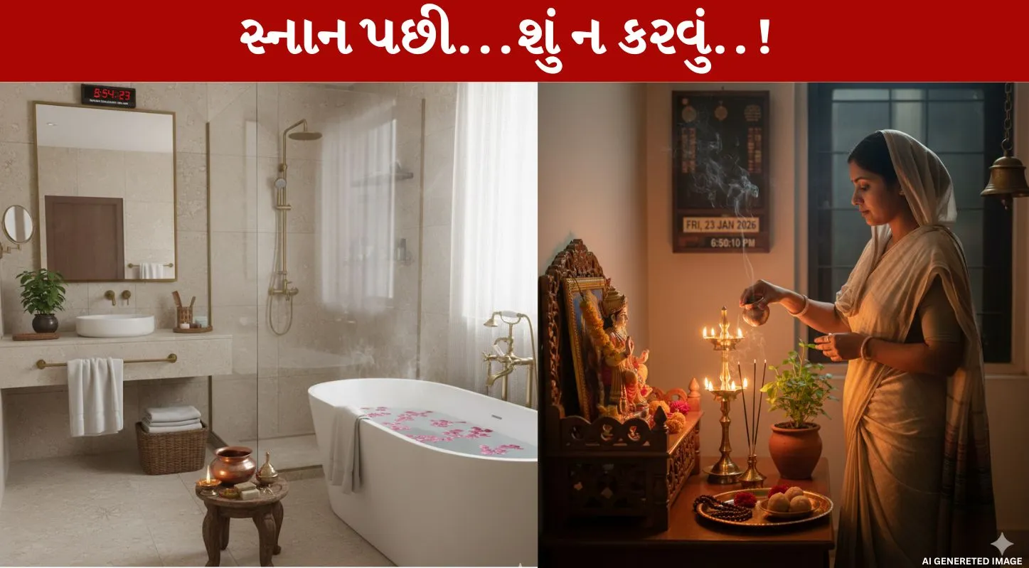 Vastu Shashtra, વાસ્તુશાસ્ત્ર, સ્નાન, કામ