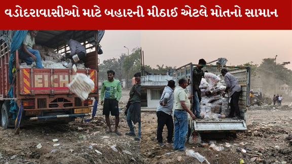 વડોદરા મ્યુનિસિપલ કોર્પોરેશને અખાદ્ય મીઠાઇનો જંગી જથ્થો ઝડપ્યો છે.