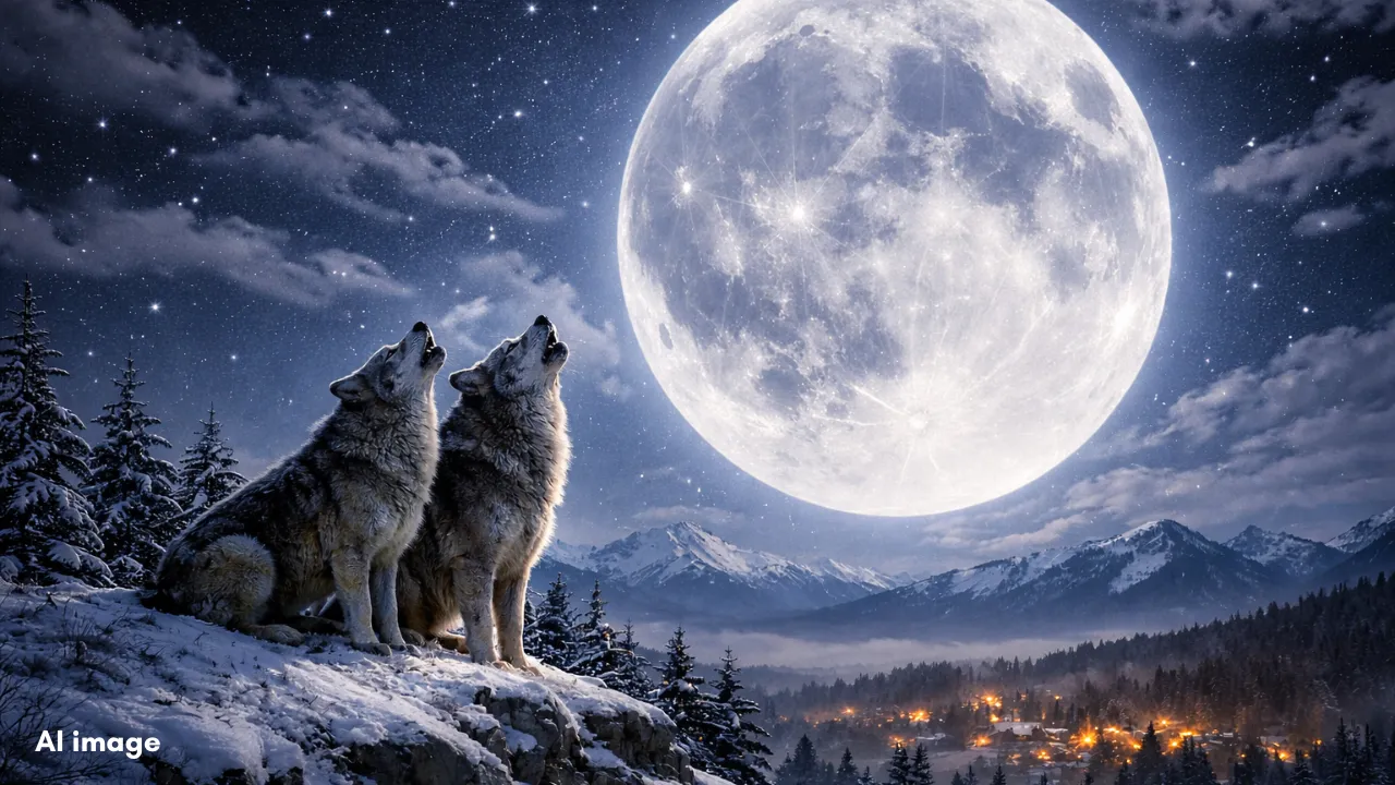 Wolf Supermoon,