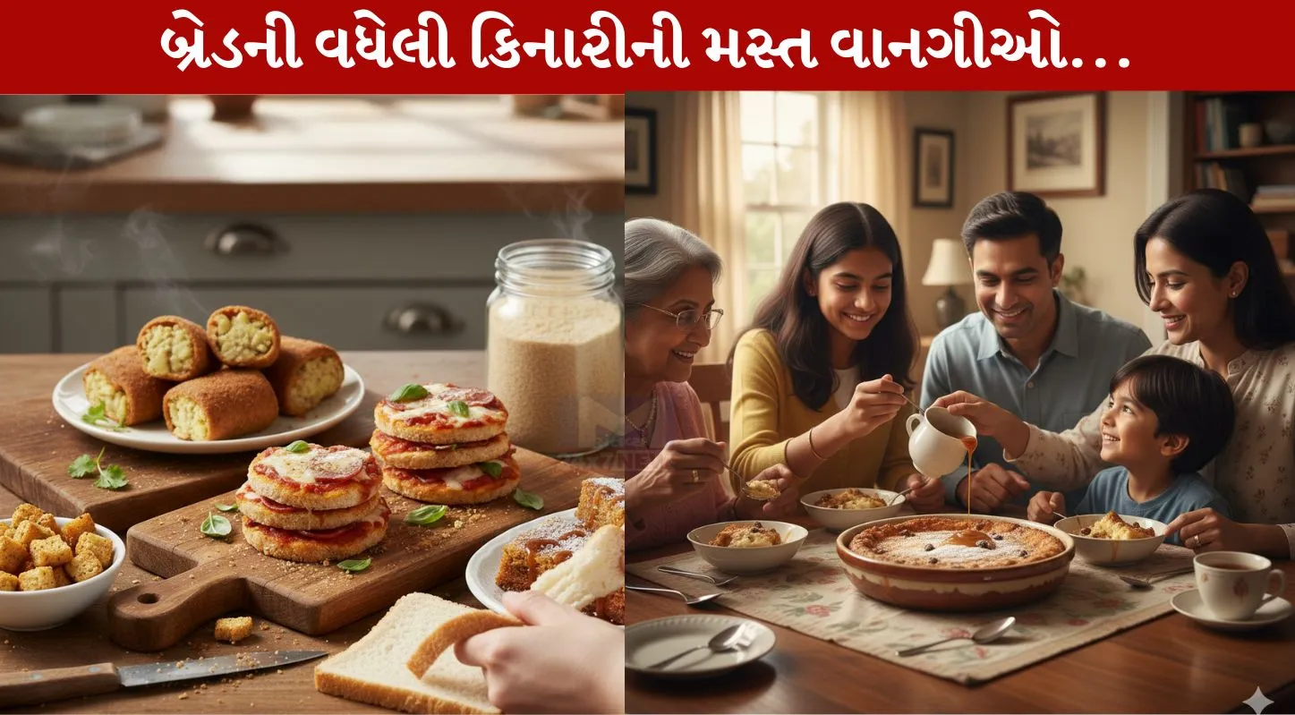Leftover Bread Edges ,વધેલી બ્રેડની કિનારીઓ, પુડિંગ, કટલેટ, બ્રેડરોલ