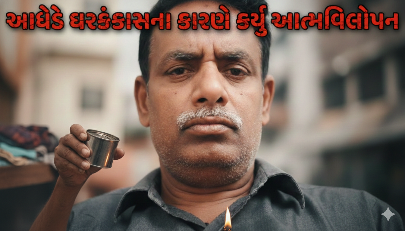 Suicide સુરતમાંઃ ઘરકંકાસના લીધે સંતોષે કર્યુ આત્મવિલોપન
