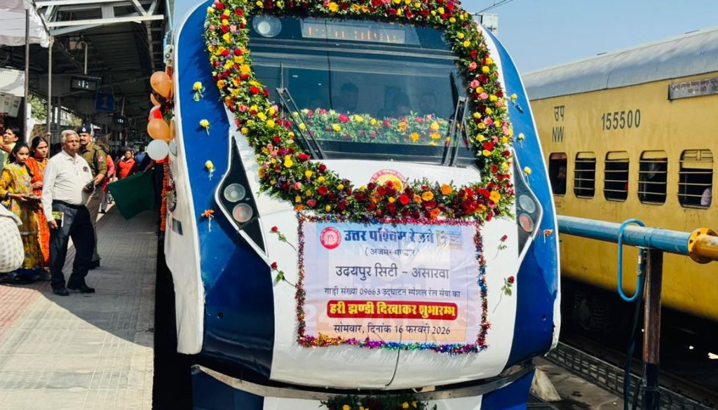 Asarwa Udaipur Vande Bharat Express