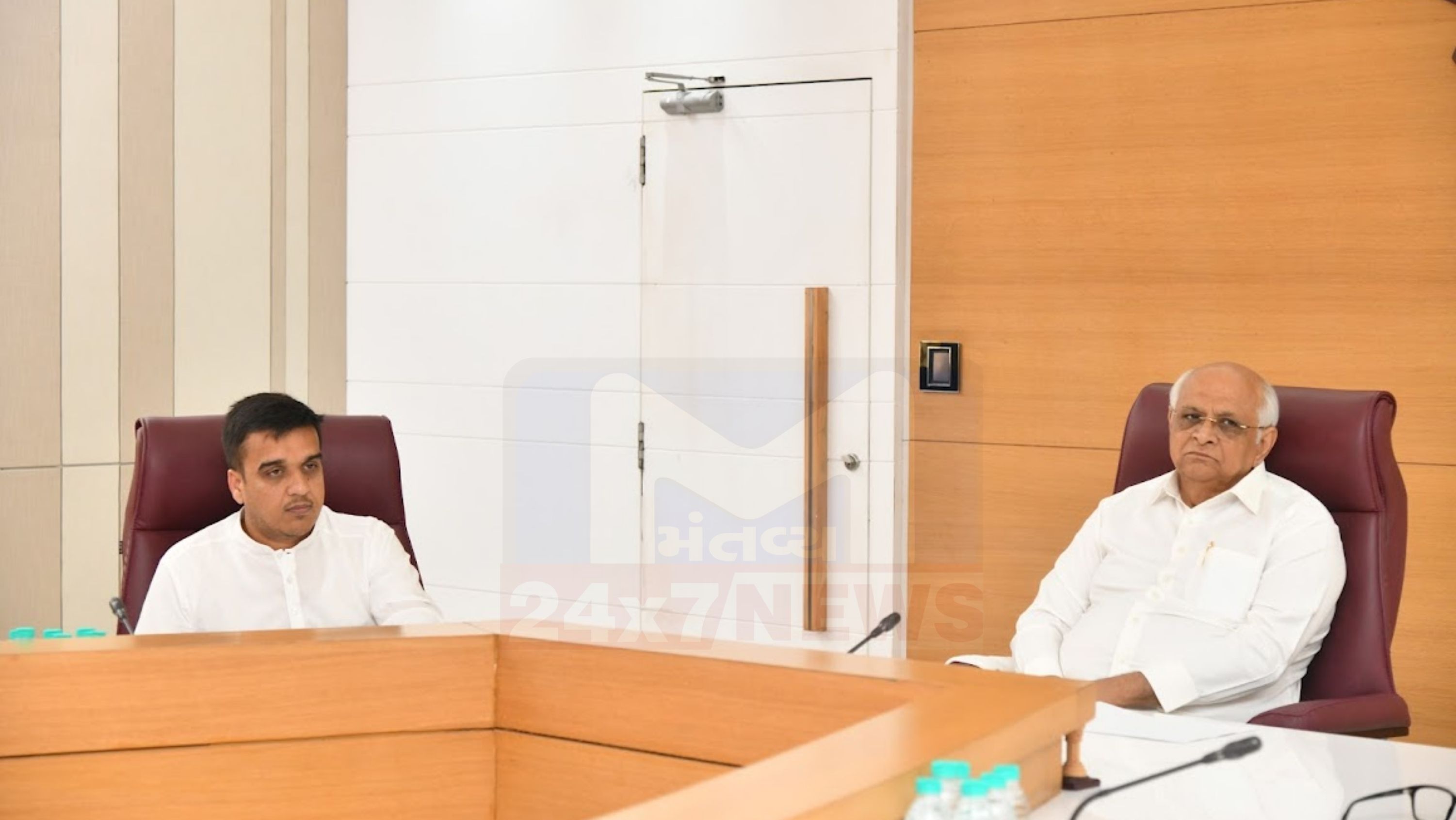 Bhupendra Patel meeting,Harsh Sanghvi