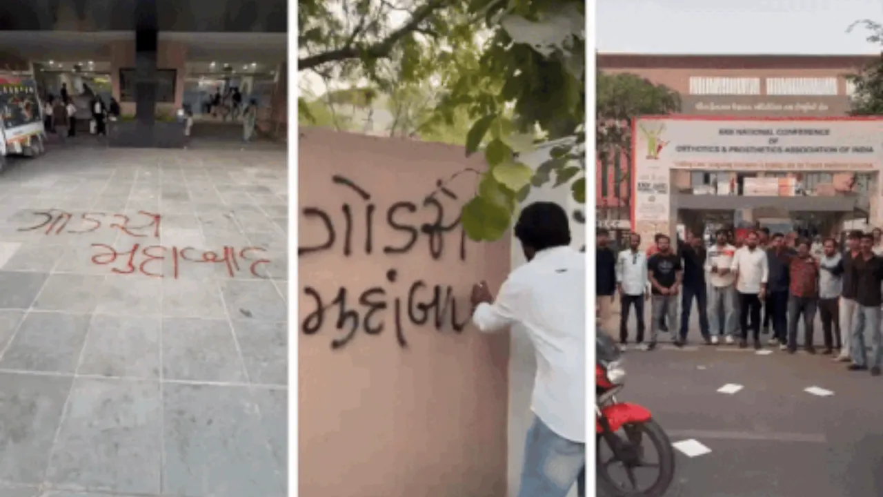 Hu Nathuram Godse Play Protest Ahmedabad