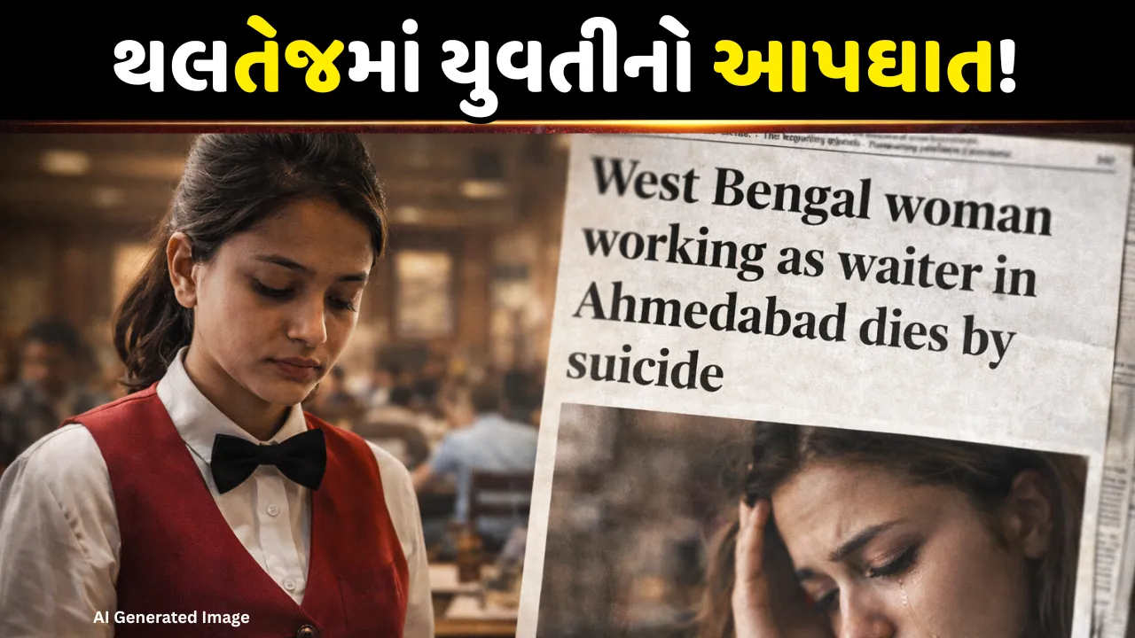 અમદાવાદ: Thaltejમાં પ્રેમીના ત્રાસથી હોટલની વેઈટર યુવતીએ કર્યો આપઘાત
