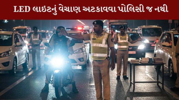 LED લાઇટ સામેની ઝુંબેશમાં પોલીસને તૈયારી વગર જ મેદાનમાં
