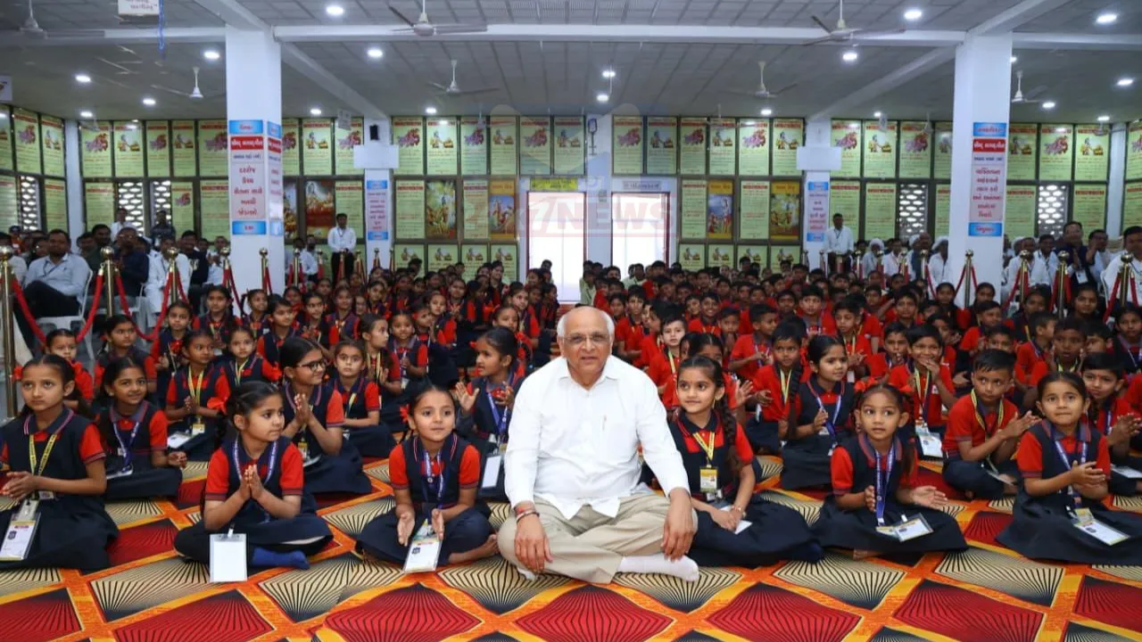 CM Bhupendra Patel Banaskantha School Visit