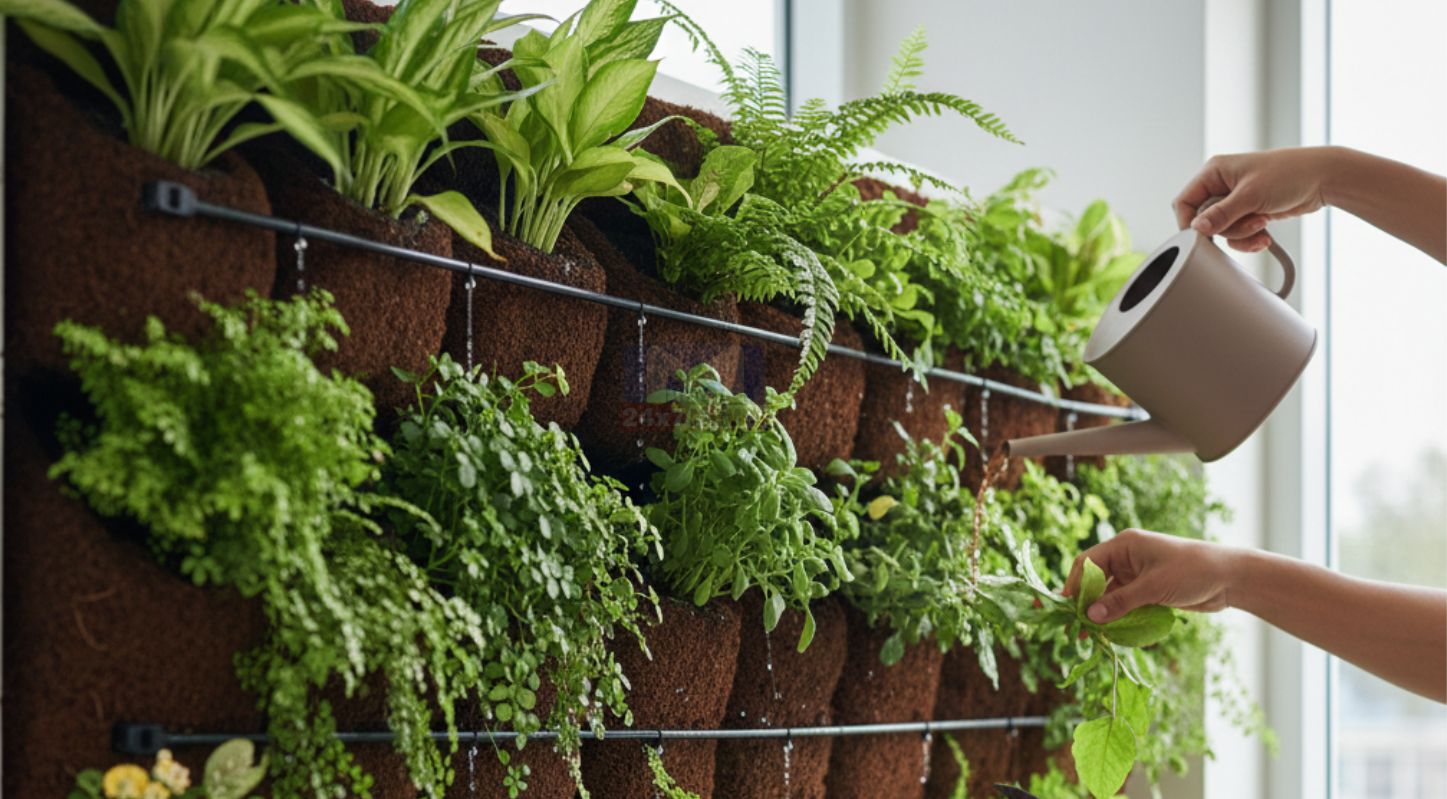 Vertical Garden,ઘર, કોકોપીટ,છોડ, વર્ટિકલ ગાર્ડન