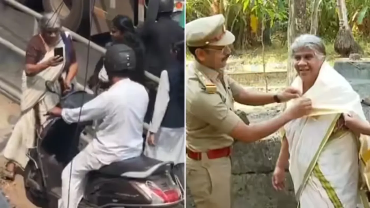 Kerala Brave Grandmother: ફૂટપાથ પર સ્કૂટી ચલાવનારને શીખવ્યો પાઠ, MVD એ કર્યું સન્માન