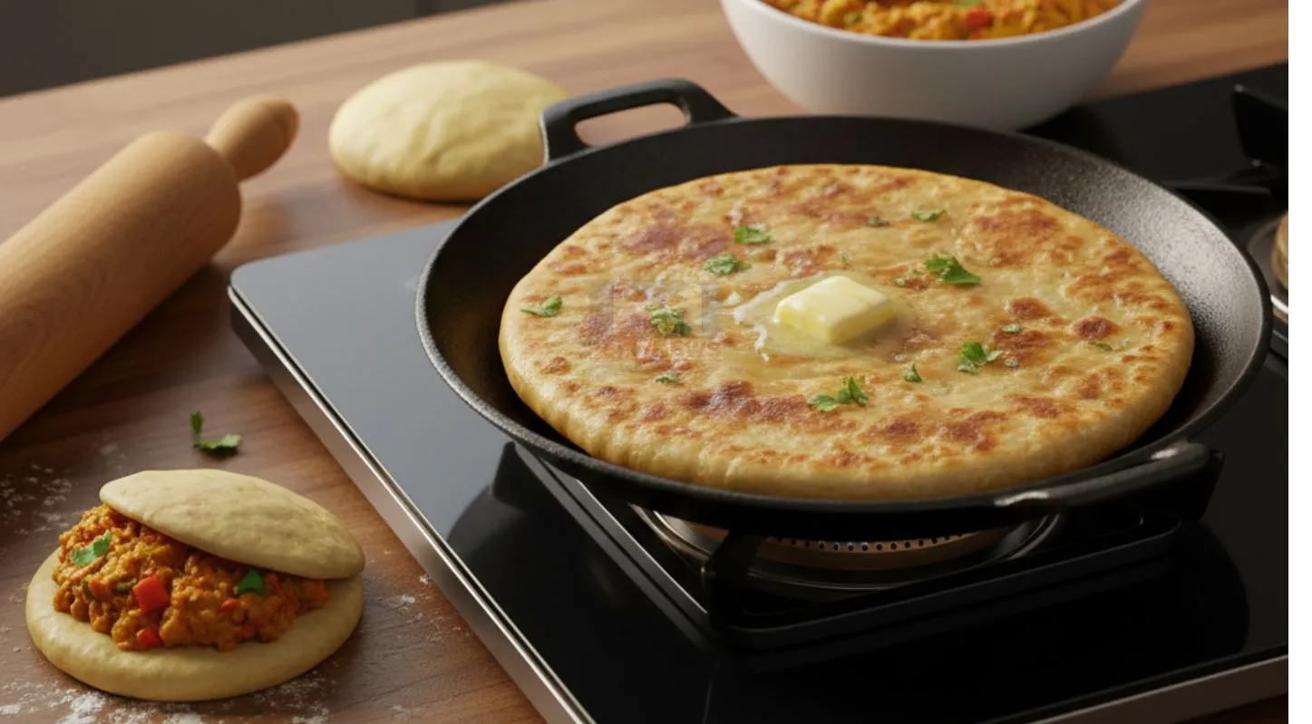Pav Bhaji Paratha,પાઉંભાજી પરોઠા,પોષણયુકત, ટેસ્ટી, રેસિપી